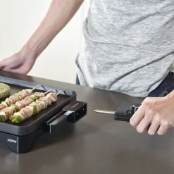 Grill elektryczny plancha Taurus Steakmax 2200, 2200 W, otwarta konstrukcja, czarny