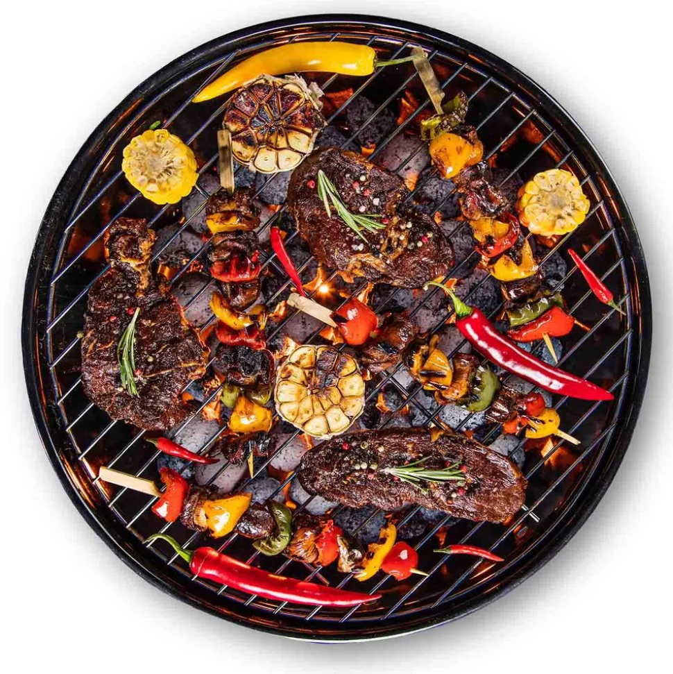 Grill ogrodowy węglowy MG Home 16 cali, ruszt 37 cm