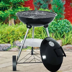 Grill ogrodowy węglowy Time For Grill, kulisty, z pokrywą