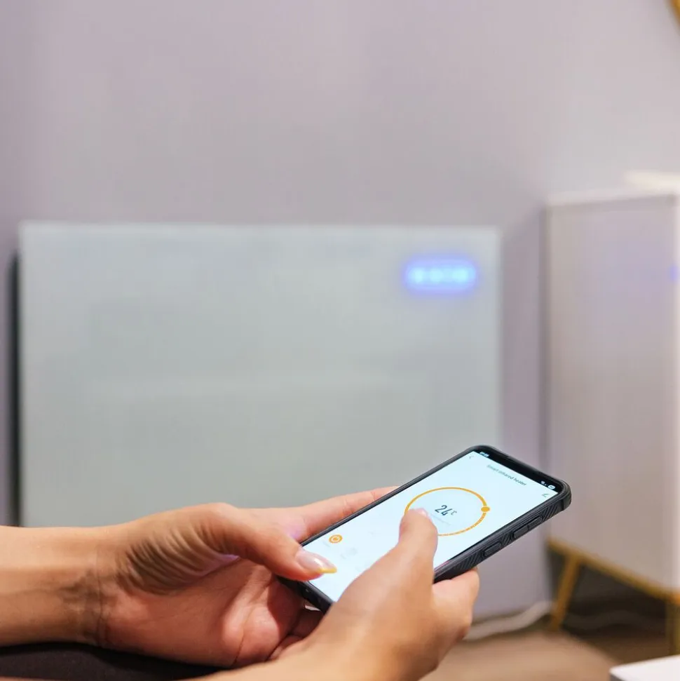 Grzejnik elektryczny IR Lafe ThermoSmart, 500 W, ze szklanym panelem