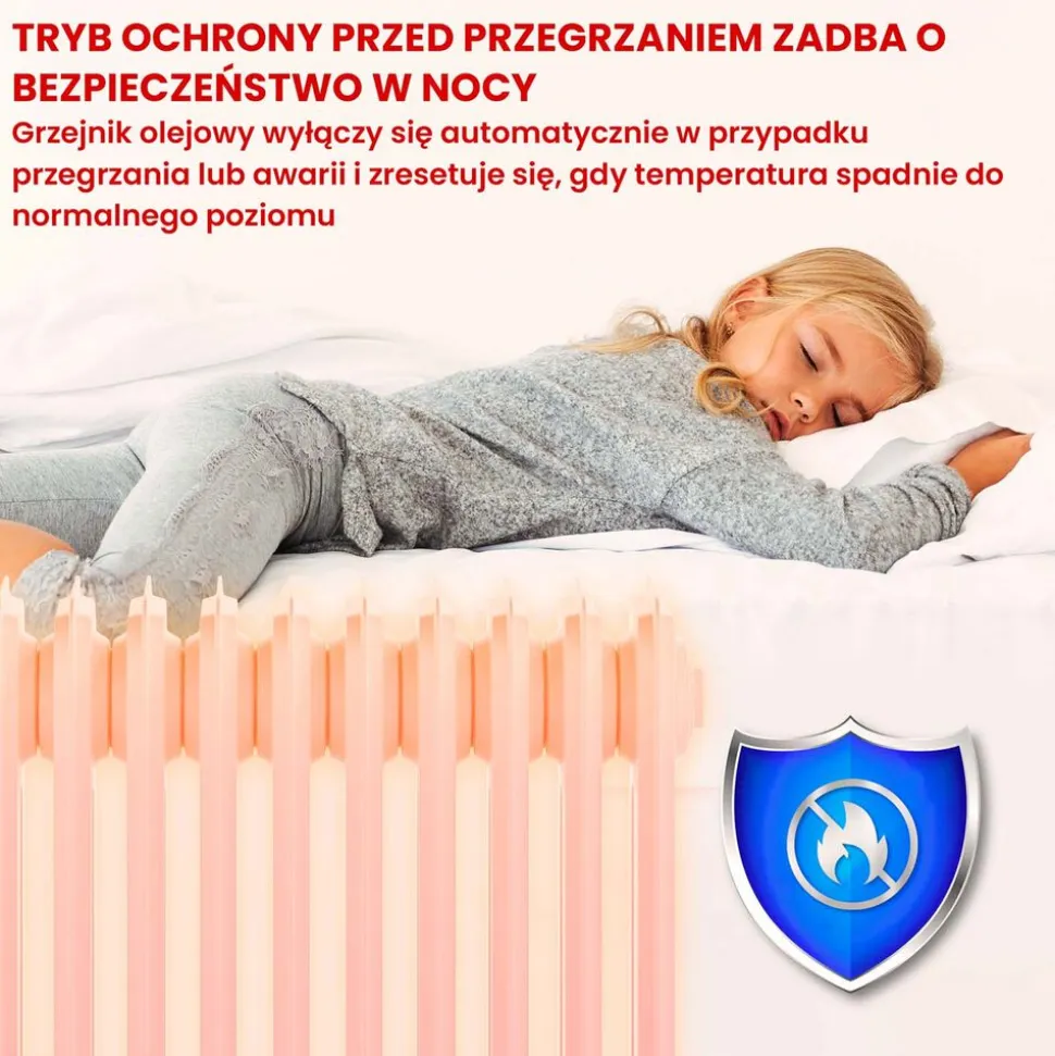 Grzejnik olejowy Extralink, 2500 W