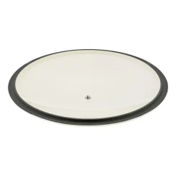 Gęsiarka żeliwna emaliowana Konighoffer 5 l, 25 x 12,3 cm, okrągła, kremowa