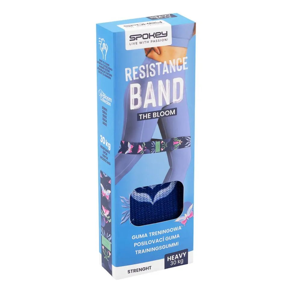 Guma oporowa Spokey The Bloom Elastic Band, opór 30 kg, granatowa