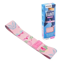 Guma oporowa Spokey The Bloom Elastic Band, opór 25 kg, różowa