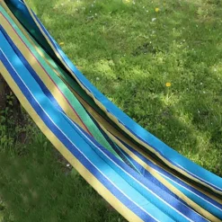 Hamak ogrodowy Extralink 200 x 80 cm, jednoosobowy, z pokrowcem, wielokolorowy
