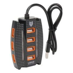 Hub USB Liocat HX 312 C, 11 portów, czarny