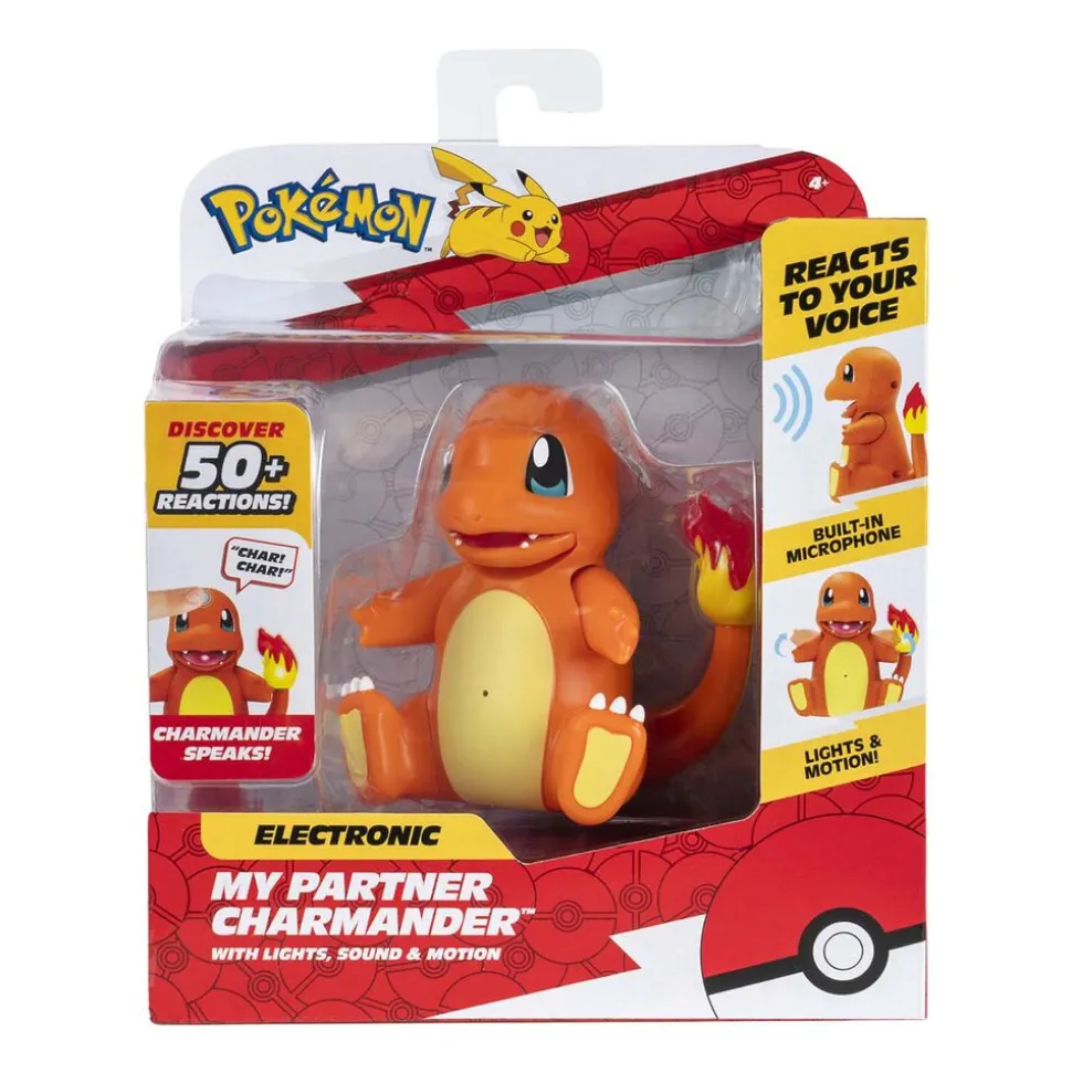 Interaktywna figurka Pokémon Mój Partner Charmander, ze światłem i dźwiękiem
