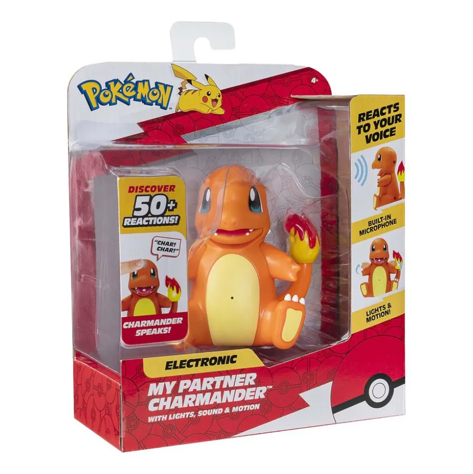 Interaktywna figurka Pokémon Mój Partner Charmander, ze światłem i dźwiękiem
