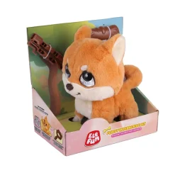 Interaktywny zwierzak Elefun Shiba-inu, z dźwiękiem i rączką do prowadzenia