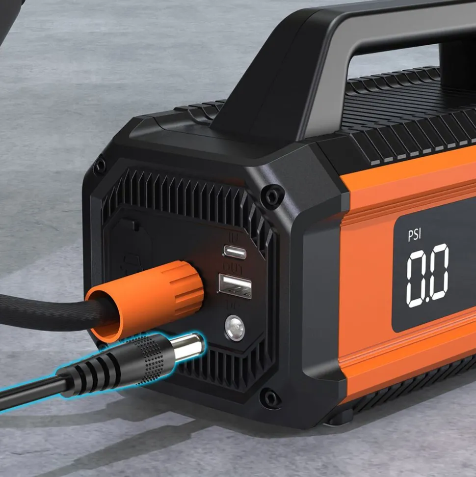 Jump starter 2 w 1 PCMOS Y-QB05, 10000 mAh, z kompresorem