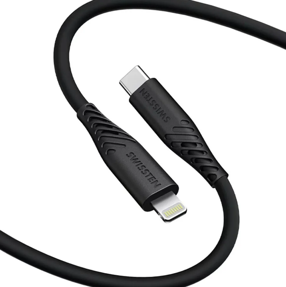 Kabel USB-C - Lightning Swissten, 60 W, 1,5 m