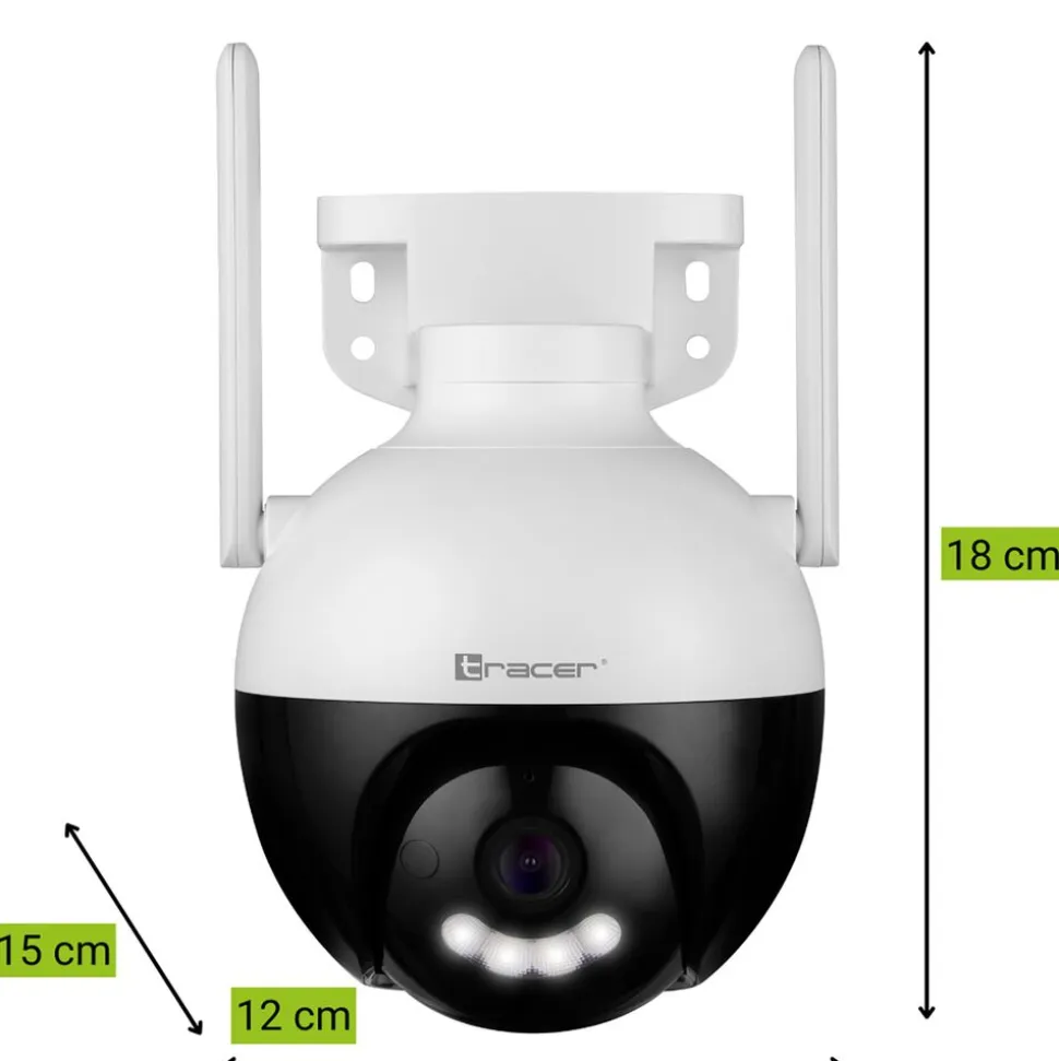 Kamera IP do monitoringu zewnętrznego Tracer Guard 4, QHD, Wi-Fi