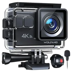 Kamera sportowa Wolfang GA100, 4K, Wi-Fi