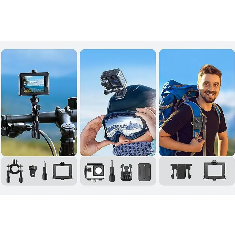 Kamera sportowa Wolfang GA100, 4K, Wi-Fi