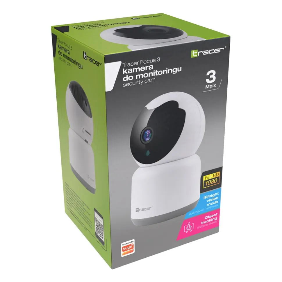 Kamera wewnętrzna IP Tracer Focus 3, Wi-Fi, full HD