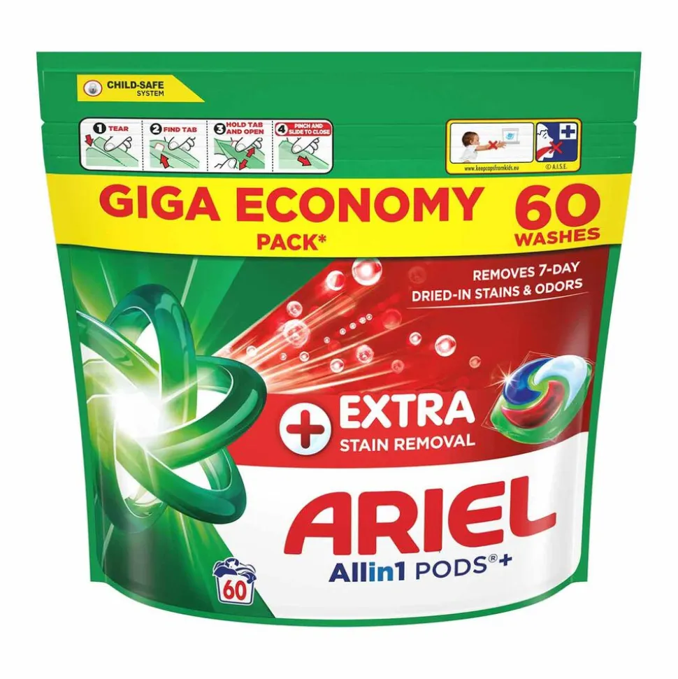 Kapsułki do prania Ariel Extra Clean, 60 szt.