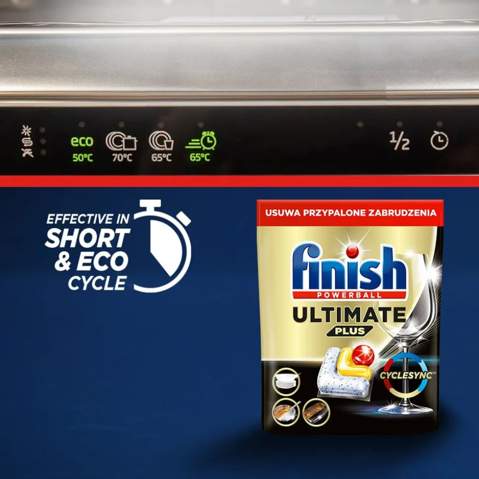 Kapsułki do zmywarki Finish Ultimate Plus Lemon, 110 sztuk