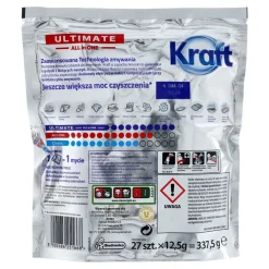 Kapsułki do zmywarki Kraft All in One Ultimate, cytryna, 27 szt.