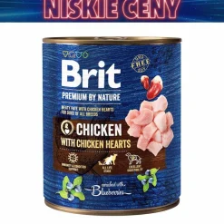 Karma dla psa Brit Premium By Nature, mokra, indyk z wątróbką, 6 x 800 g