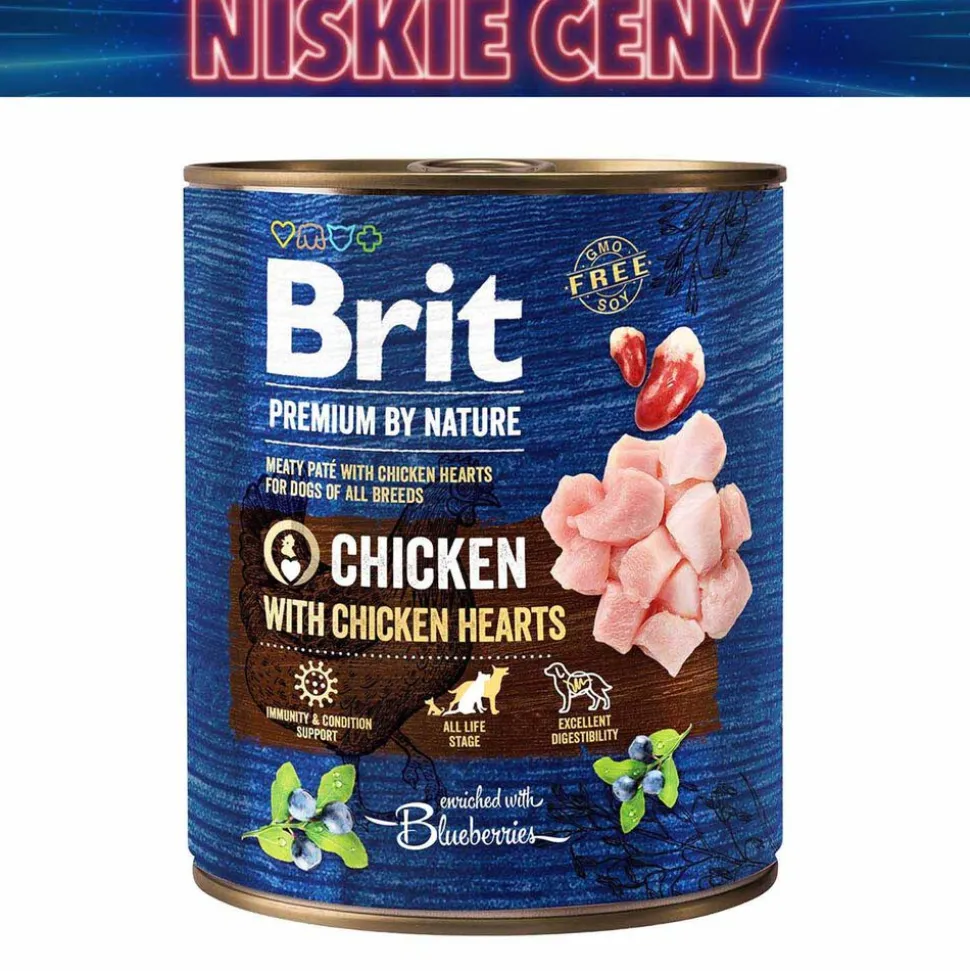 Karma dla psa Brit Premium By Nature, mokra, indyk z wątróbką, 6 x 800 g