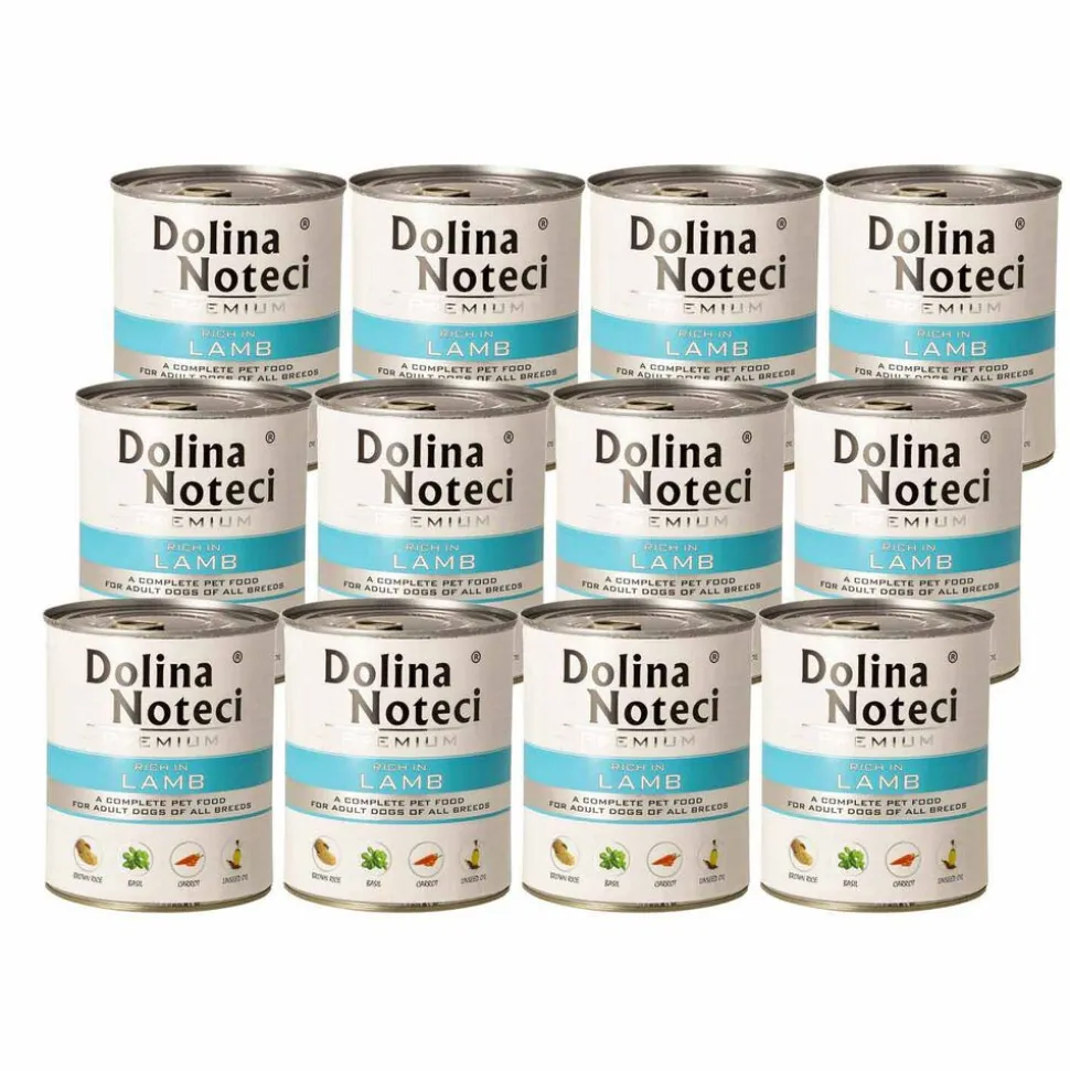 Karma dla psa Dolina Noteci, z jagnięciną, mokra, 12 x 800 g