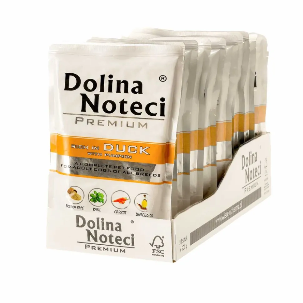 Karma dla psa Dolina Noteci, z kaczką, mokra, 10 x 500 g