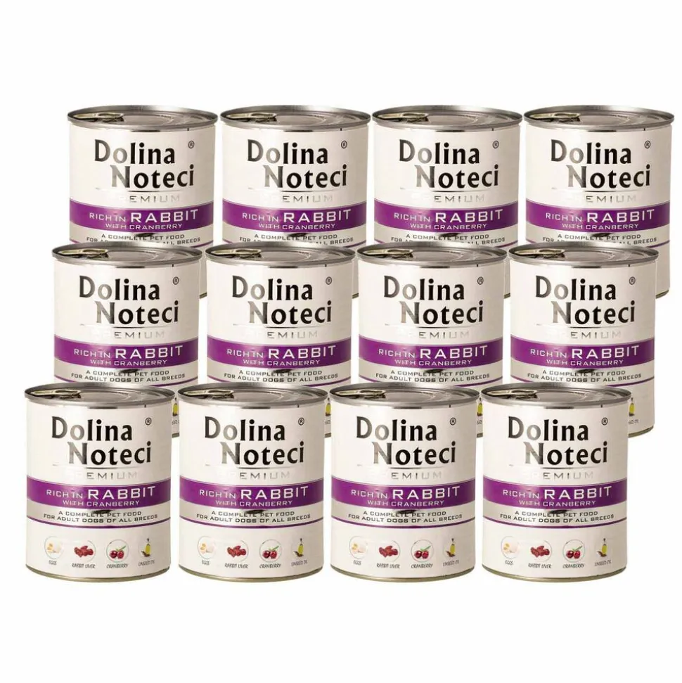 Karma dla psa Dolina Noteci, z królikiem, mokra, 12 x 800 g