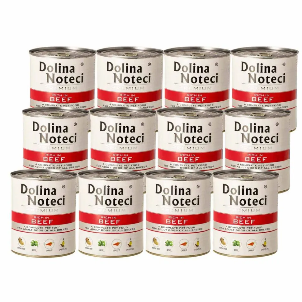 Karma dla psa Dolina Noteci, z wołowiną, mokra, 12 x 800 g