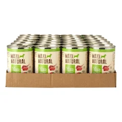 Karma dla psa Maxi Natural, jeleń i wołowina z żurawiną, mokra, 24 x 400 g