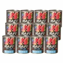 Karma dla psa Rafi, z jagnięciną, borówką i żurawiną, mokra, 12 x 800 g