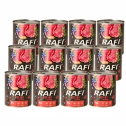 Karma dla psa Rafi, z wołowiną, borówką i żurawiną, mokra, 12 x 800 g
