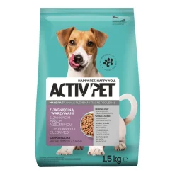 Karma dla psów Activ Pet Mini Adult, jagnięcina, 6 x 1,5 kg