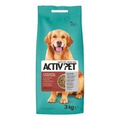 Karma dla psów Activ Pet, sucha, wołowina i kurczak, 4 x 3 kg