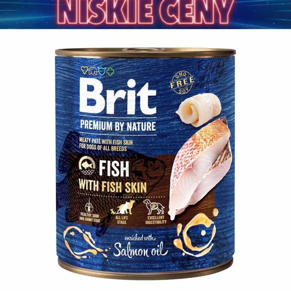 Karma dla psów Brit Premium By Nature, mokra, ryba, 6 x 800 g