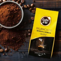 Kawa ziarnista Cafe d'Or Bilanciato, Arabica i Robusta, 1 kg, intensywność 4/5