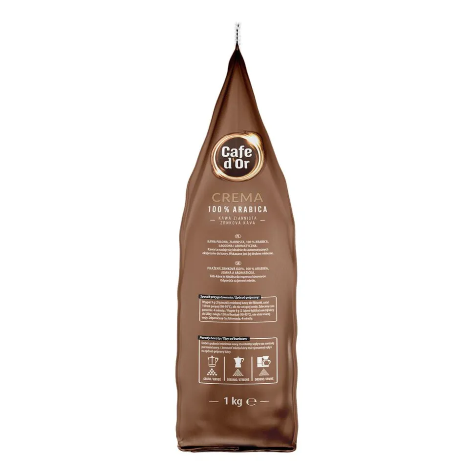 Kawa ziarnista Cafe D'or Crema, 100% Arabica, 1 kg