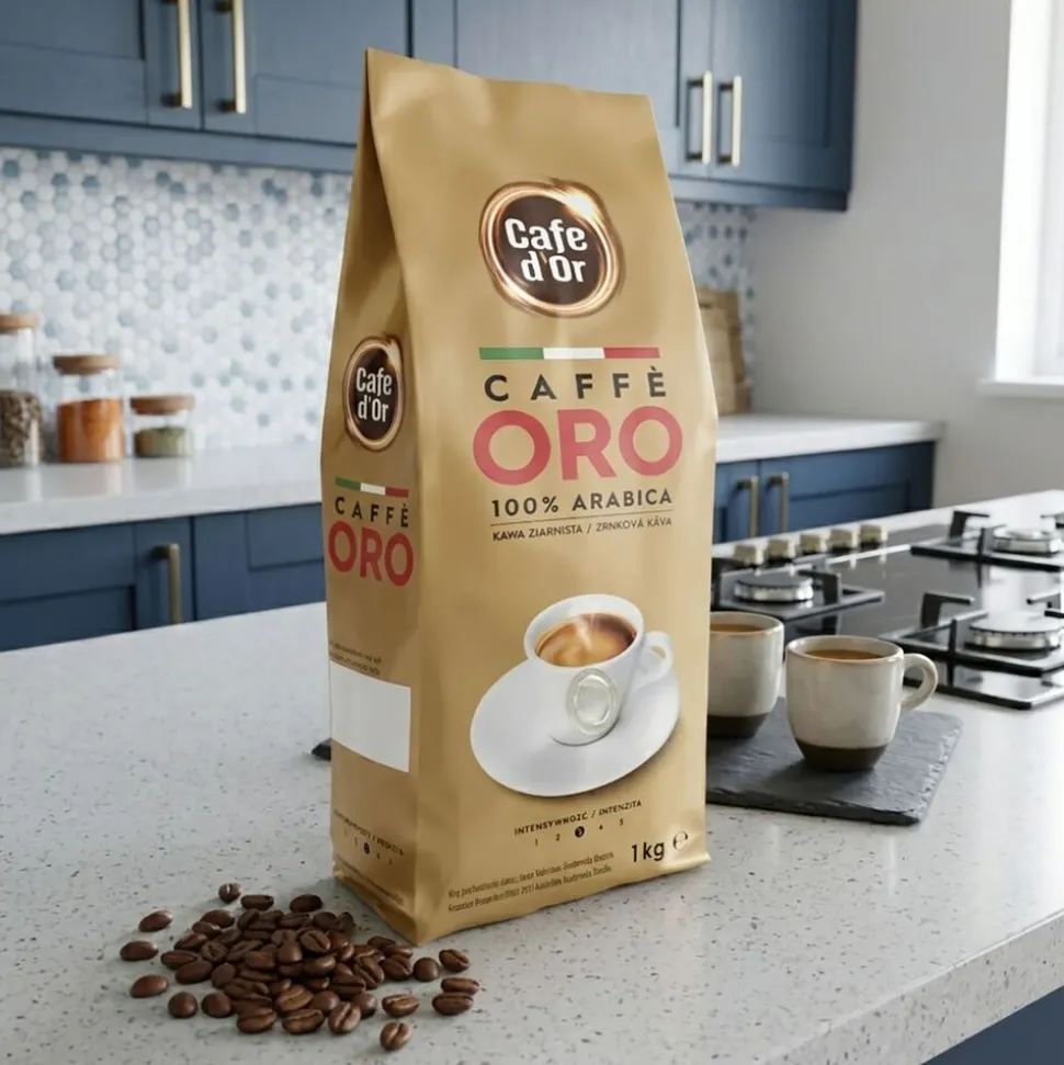 Kawa ziarnista Cafe D'or Oro, 100% Arabica, 1 kg