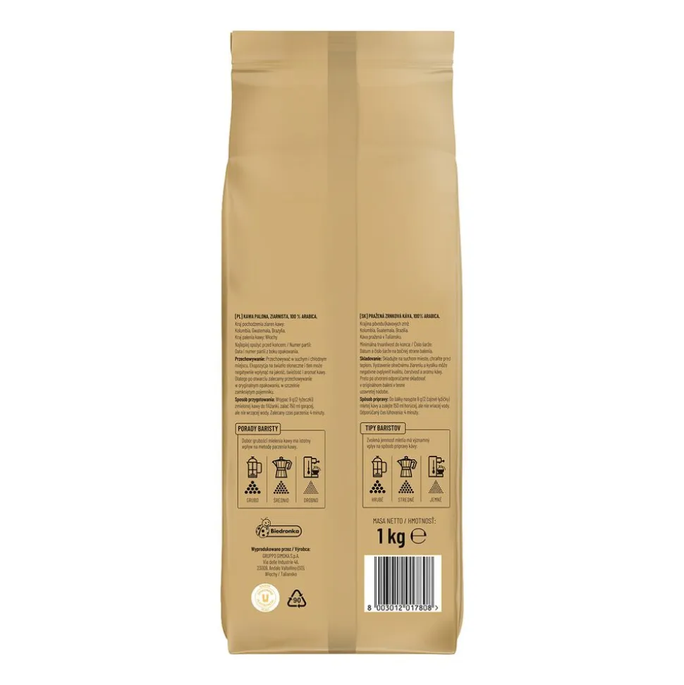 Kawa ziarnista Cafe D'or Oro, 100% Arabica, 1 kg