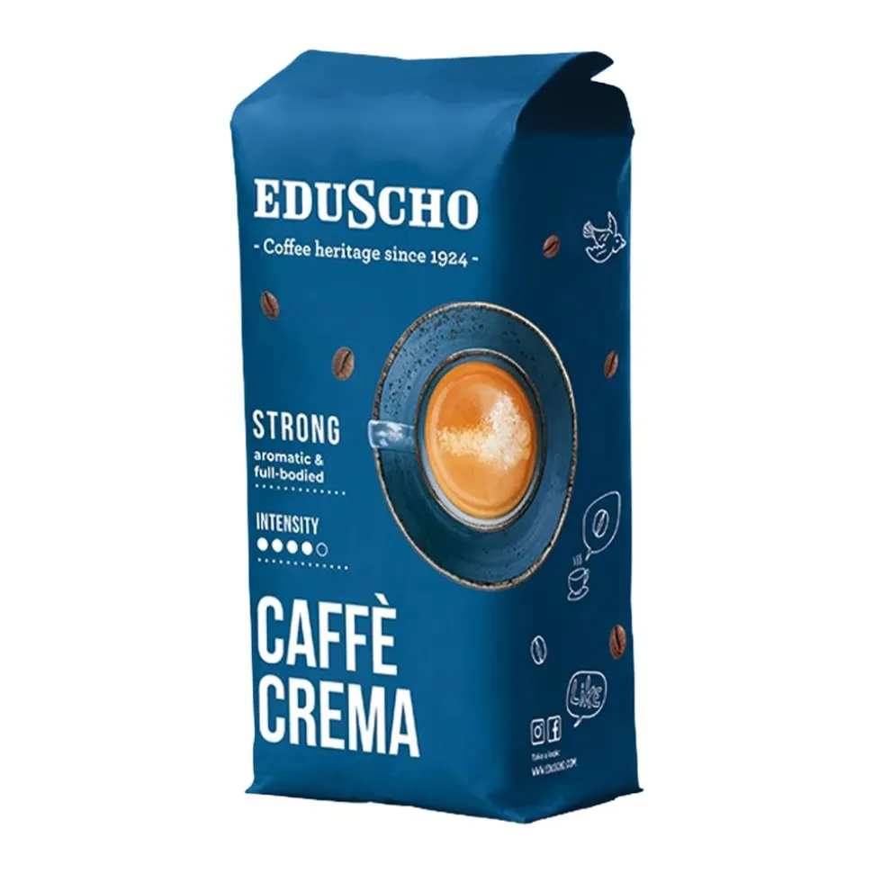 Kawa ziarnista Eduscho Crema Strong, 1 kg, intensywność 4/5