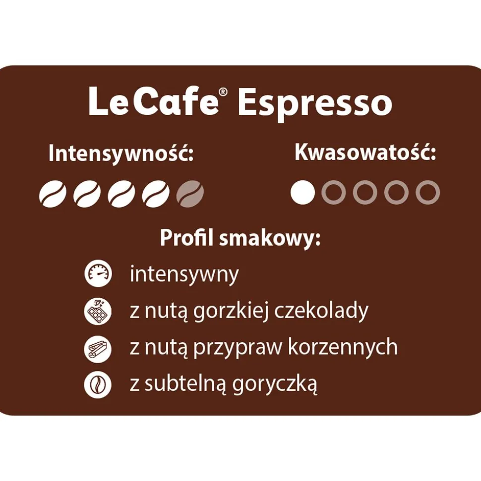 Kawa ziarnista Le Cafe Espresso, 250 g, intensywność 4/5