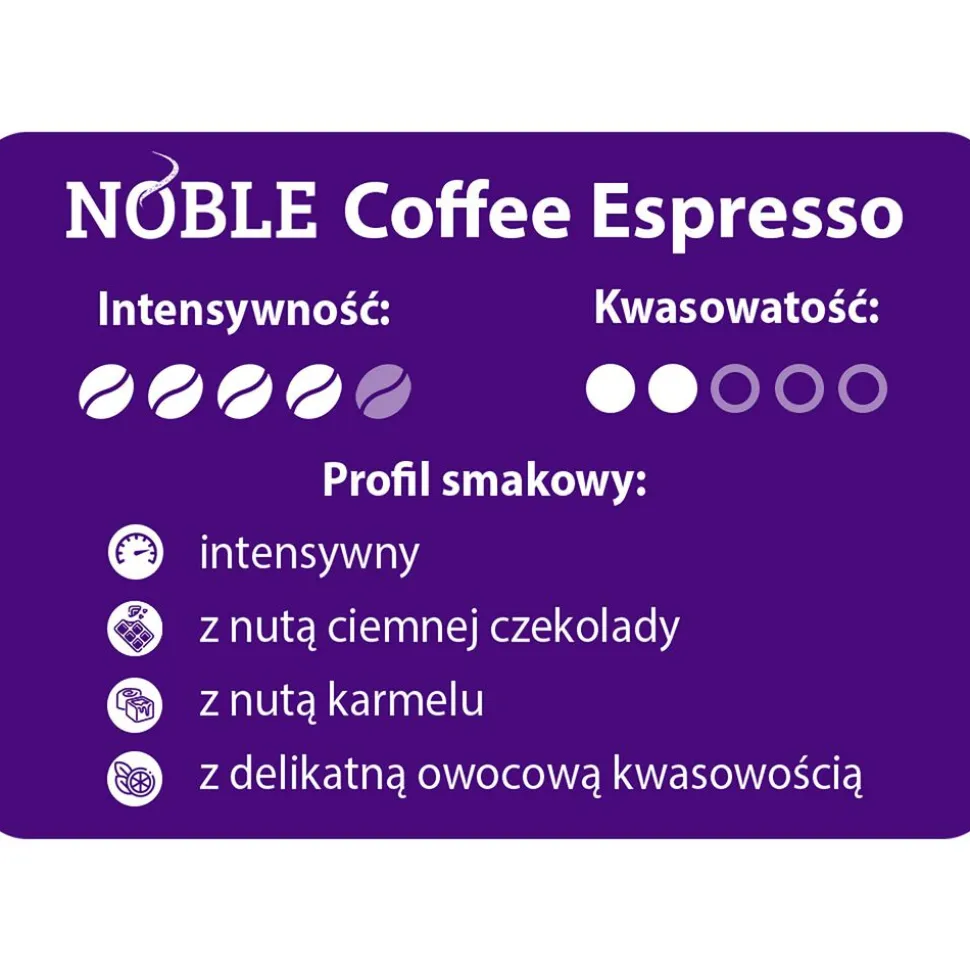 Kawa ziarnista Noble Espresso, 250 g, intensywność 4/5
