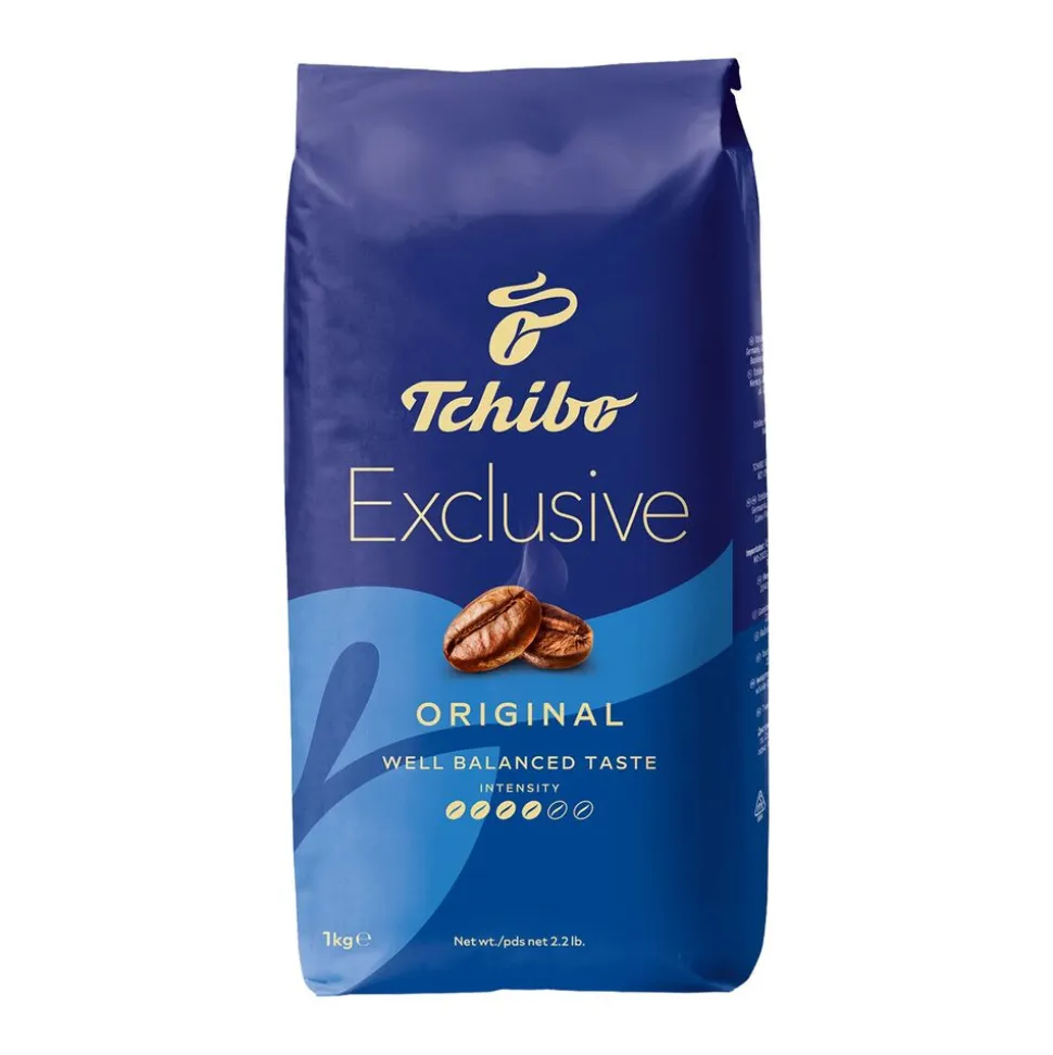 Kawa ziarnista Tchibo Exlusive Original, 1 kg, intensywność 4/6