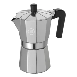 Kawiarka aluminiowa MG Home Moka, na 6 filiżanek, srebrna