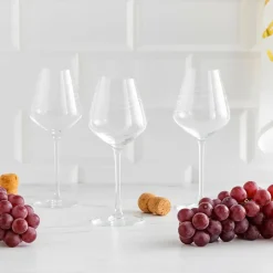 Kieliszki do wina czerwonego Zwieger Spiral, 6 sztuk, 380 ml, transparentne