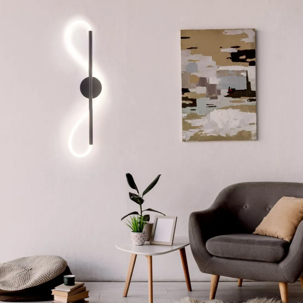Kinkiet LED Sanico Goldlux Emma, 19 W, 2230lm, 4000K, czarny