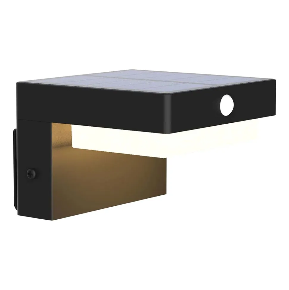 Kinkiet solarny LED Sanico Goldlux Mali, czujnik PIR, 4000K