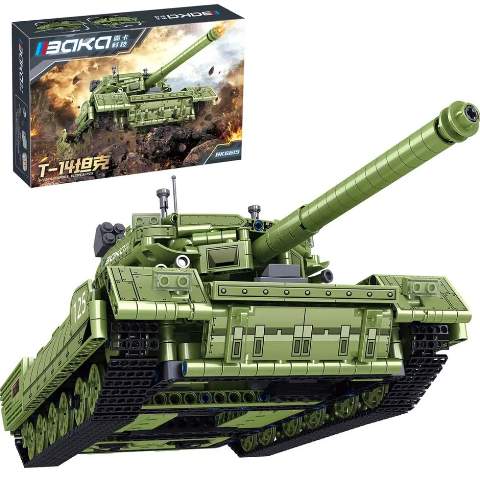 Klocki Baka BK6615 Czołg T-14, 1510 elementów