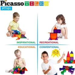 Klocki magnetyczne Picasso, 101 elementów