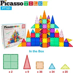 Klocki magnetyczne Picasso, 101 elementów