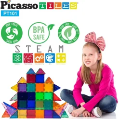 Klocki magnetyczne Picasso, 101 elementów
